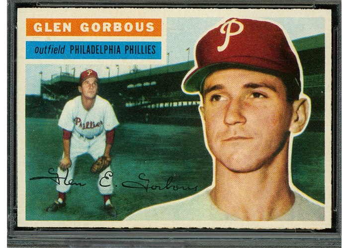 1956 Topps #174 Glen Gorbous, Philadelphia Phillies (front)