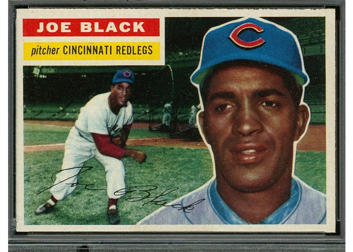 1956 Topps #178 Joe Black, Cincinnati Redlegs (front)