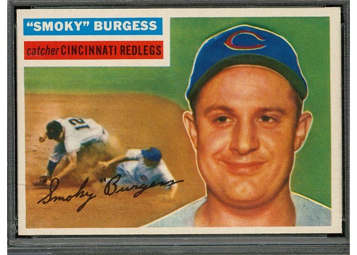 1956 Topps #192 Smoky Burgess, Cincinnati Redlegs (front)