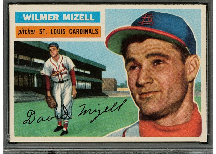 1956 Topps #193 Vinegar Bend Mizell, St. Louis Cardinals (front)