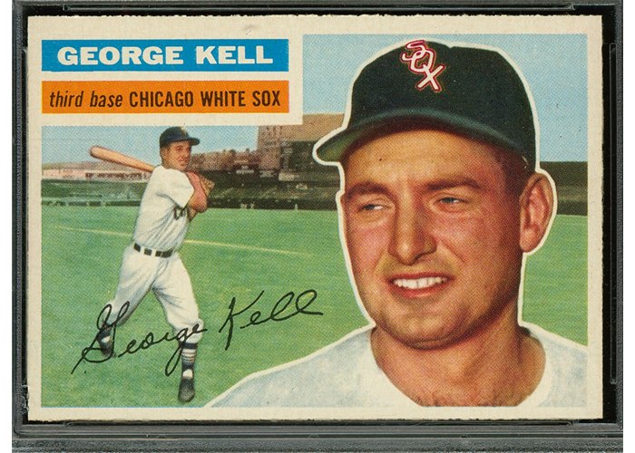 1956 Topps #195 George Kell, Chicago White Sox (front)