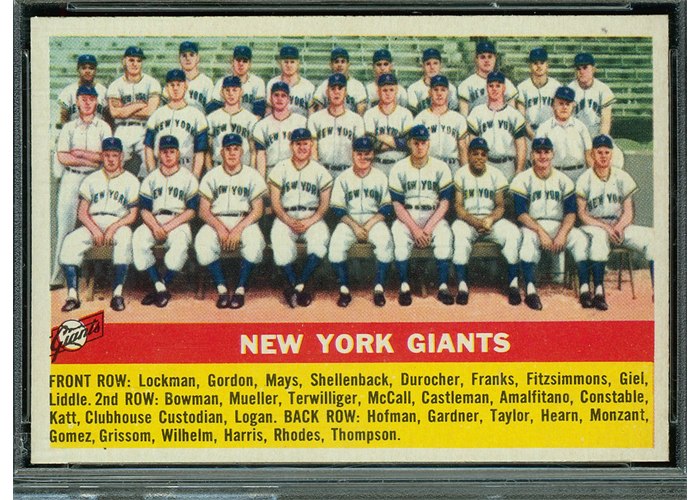 1956 Topps #226 New York Giants Team, New York Giants (front)