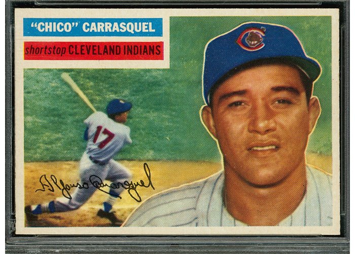 1956 Topps #230 Chico Carrasquel, Cleveland Indians (front)