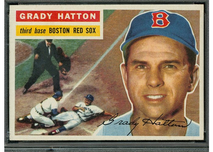 1956 Topps #26 Grady Hatton, Boston Red Sox (front)
