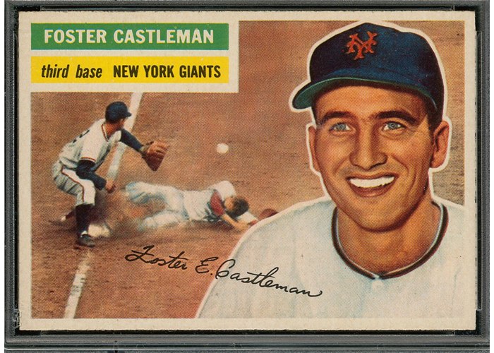 1956 Topps #271 Foster Castleman, New York Giants (front)
