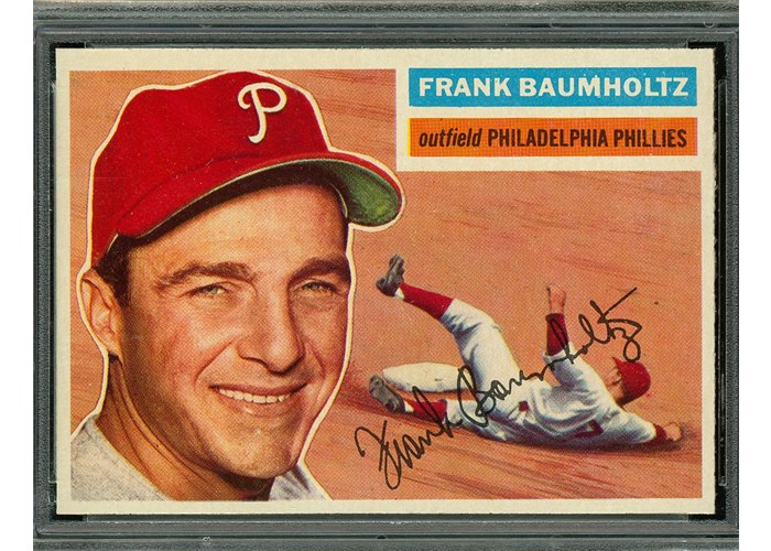 1956 Topps #274 Frank Baumholtz, Philadelphia Phillies (front)