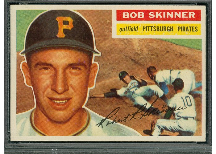 1956 Topps #297 Bob Skinner, Pittsburgh Pirates (front)