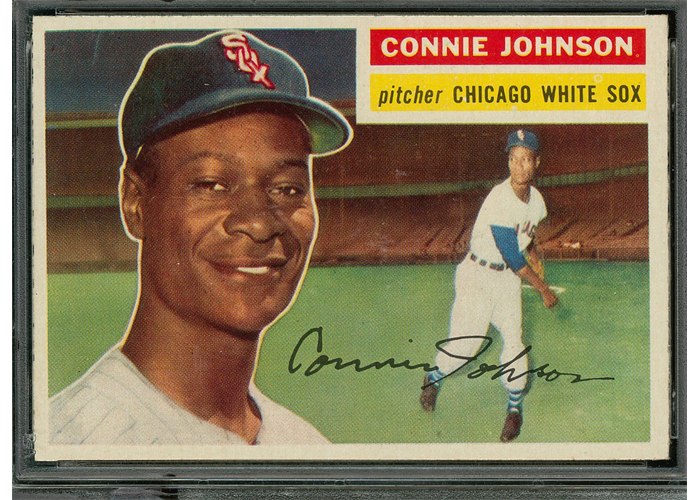 1956 Topps #326 Connie Johnson, Chicago White Sox (front)