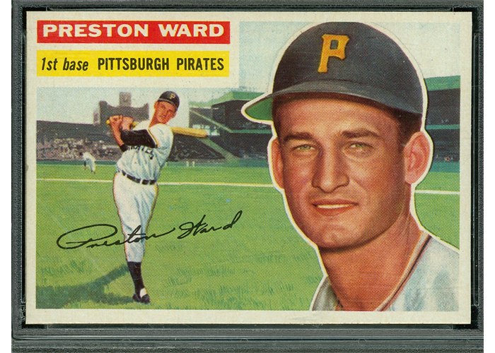 1956 Topps #328 Preston Ward, Pittsburgh Pirates (front)