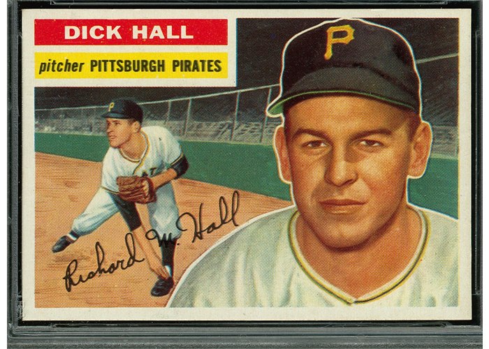 1956 Topps #331 Dick Hall, Pittsburgh Pirates (front)