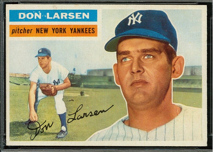 1956 Topps #332 Don Larsen, New York Yankees (front)