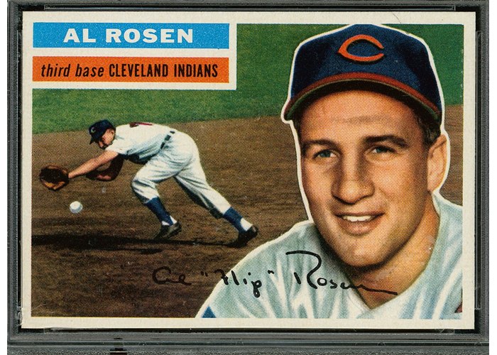 1956 Topps #35 Al Rosen, Cleveland Indians (front)