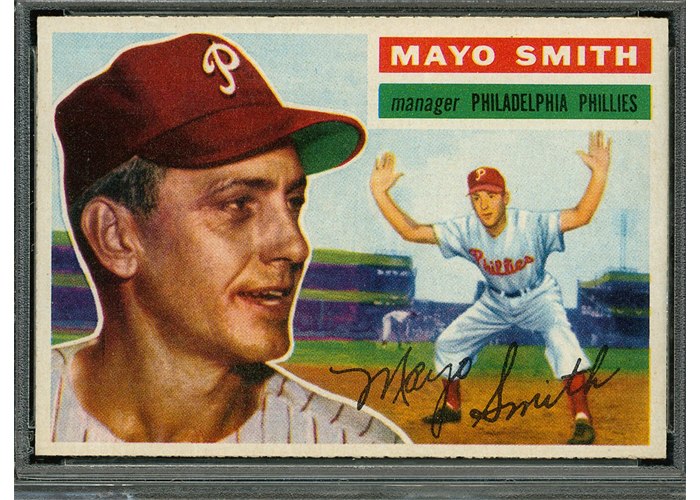 1956 Topps #60 Mayo Smith, Philadelphia Phillies (front)