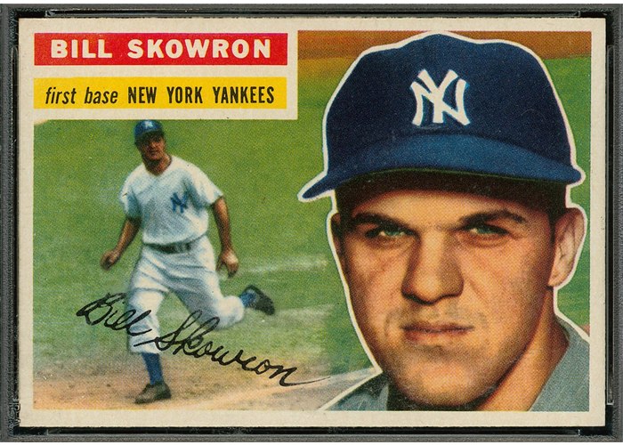 1956 Topps #61 Bill Skowron, New York Yankees (front)