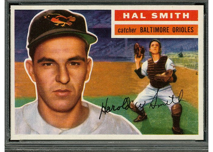 1956 Topps #62 Hal Smith, Baltimore Orioles (front)