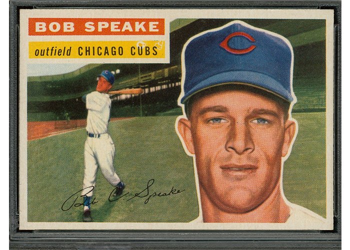1956 Topps #66 Bob Speake, Chicago Cubs (front)