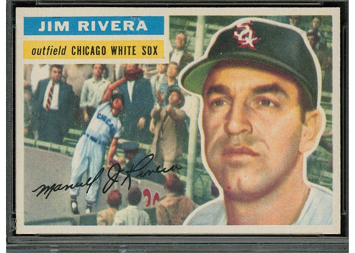 1956 Topps #70 Jim Rivera, Chicago White Sox (front)