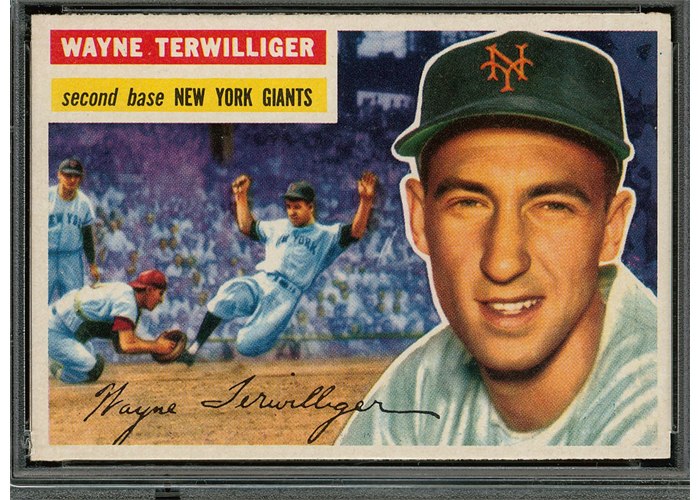 1956 Topps #73 Wayne Terwilliger, New York Giants (front)
