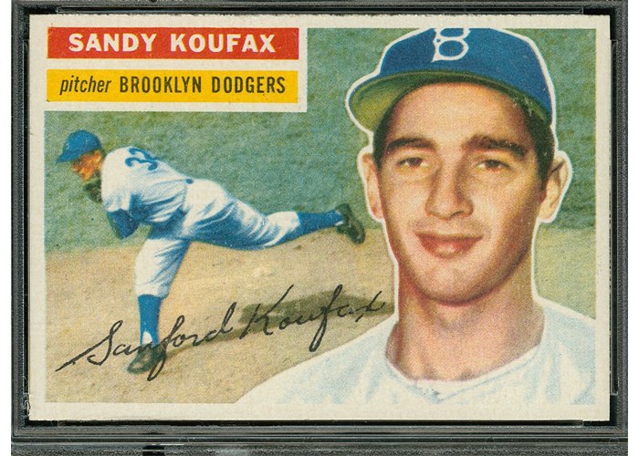 1956 Topps #79 Sandy Koufax, Brooklyn Dodgers (front)