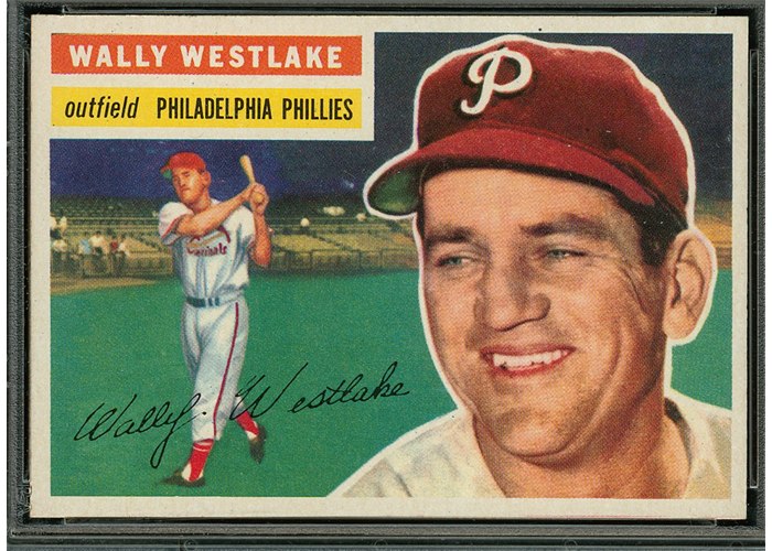 1956 Topps #81 Wally Westlake, Philadelphia Phillies (front)