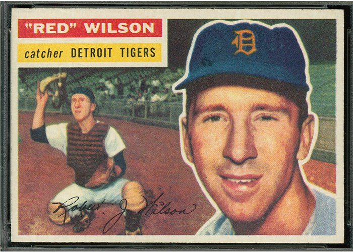 1956 Topps #92 Red Wilson, Detroit Tigers (front)