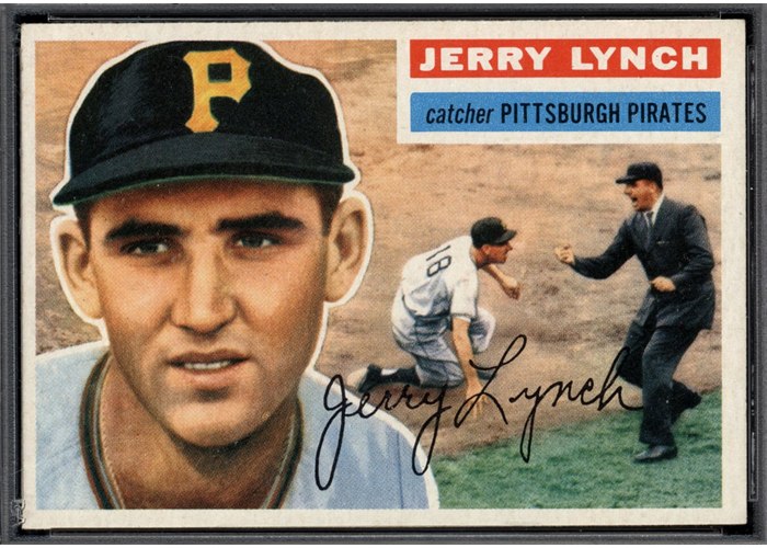 1956 Topps #97 Jerry Lynch, Pittsburgh Pirates (front)
