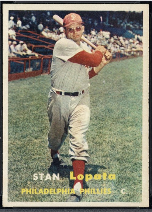 1957 Topps #119 Stan Lopata, Philadelphia Phillies