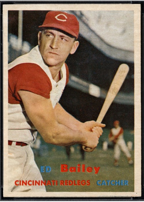 1957 Topps #128 Ed Bailey, Cincinnati Redlegs
