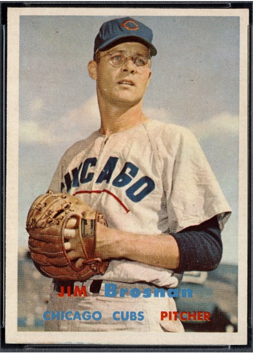 1957 Topps #155 Jim Brosnan, Chicago Cubs