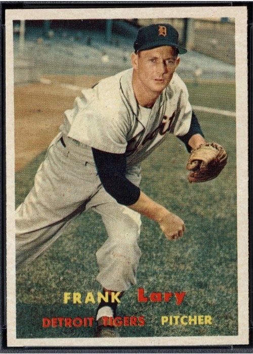 1957 Topps #168 Frank Lary, Detroit Tigers