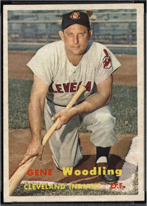1957 Topps #172 Gene Woodling, Cleveland Indians