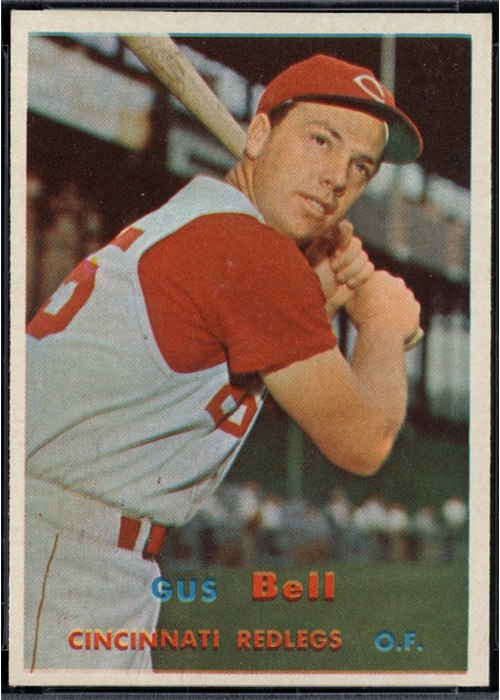 1957 Topps #180 Gus Bell, Cincinnati Redlegs
