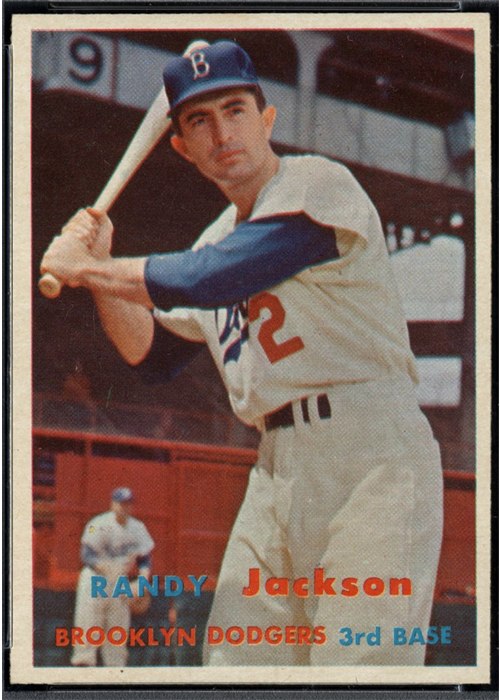 1957 Topps #190 Randy Jackson, Brooklyn Dodgers