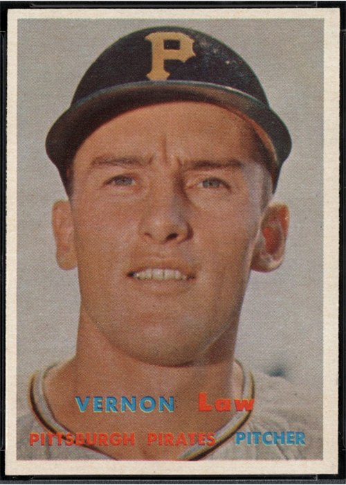 1957 Topps #199 Vern Law, Pittsburgh Pirates