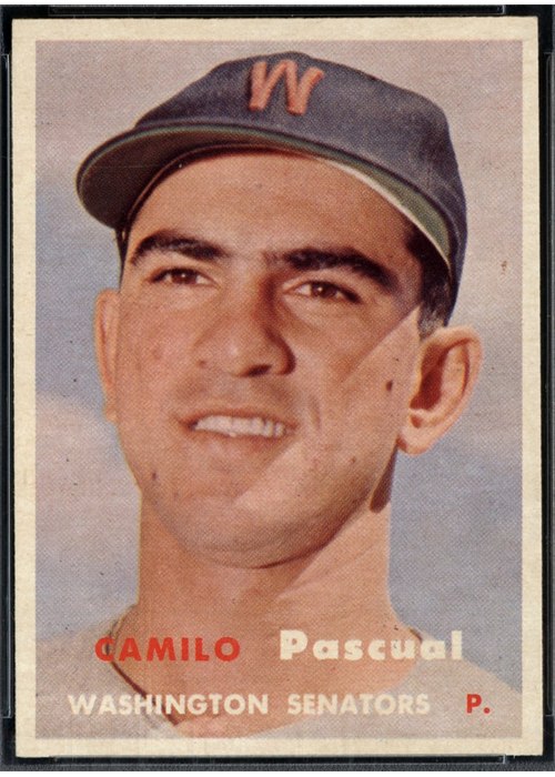 1957 Topps #211 Camilo Pascual, Washington Senators