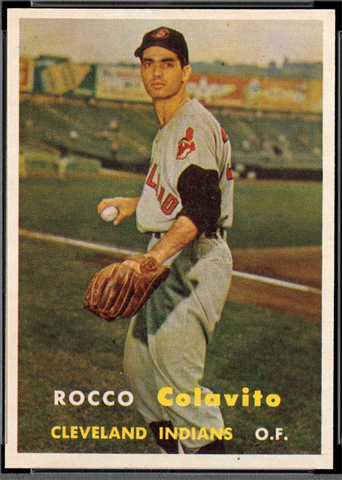 1957 Topps #212 Rocky Colavito, Cleveland Indians