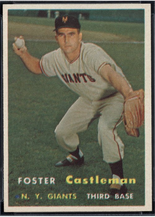 1957 Topps #237 Foster Castleman, New York Giants
