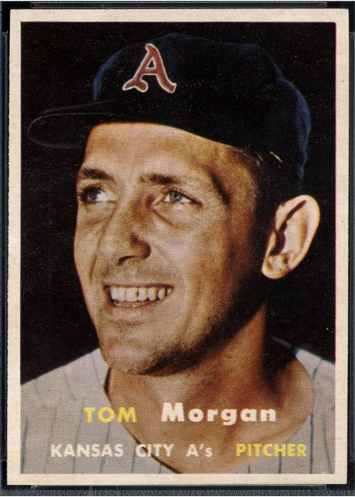 1957 Topps #239 Tom Morgan, Kansas City Athletics