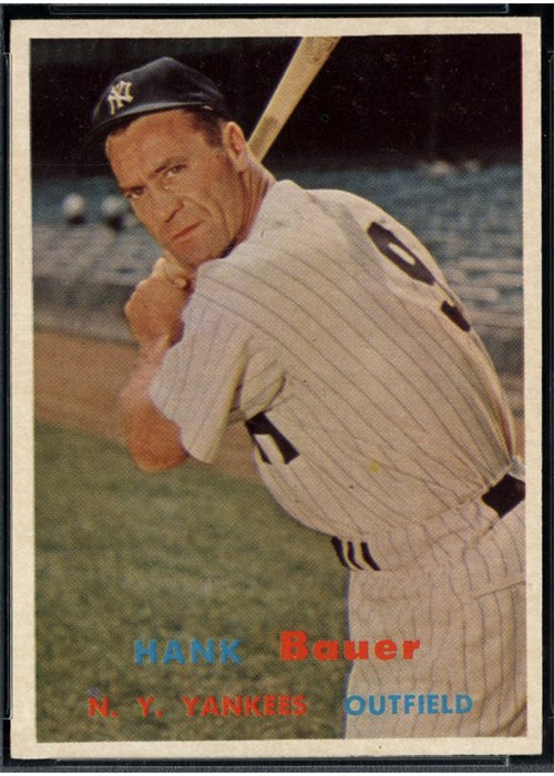 1957 Topps #240 Hank Bauer, New York Yankees