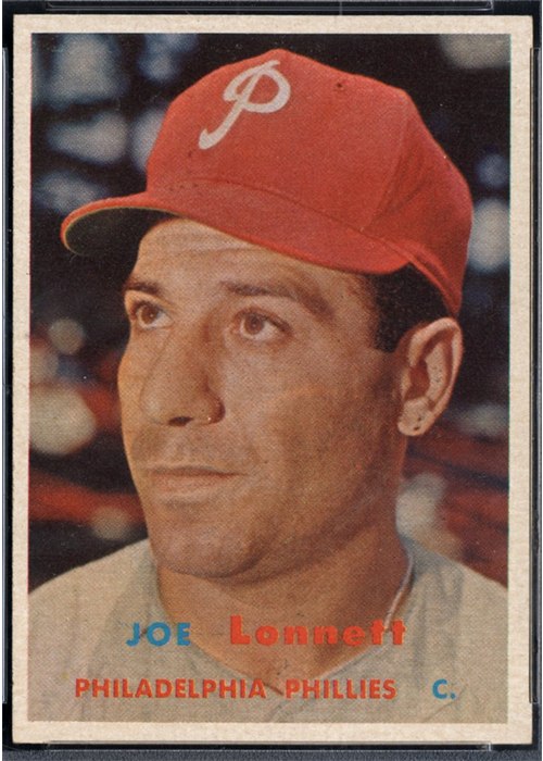 1957 Topps #241 Joe Lonnett, Philadelphia Phillies