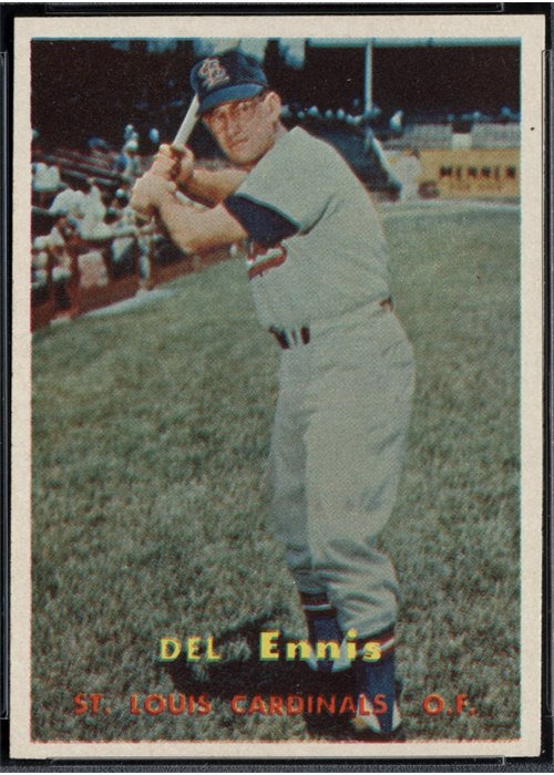 1957 Topps #260 Del Ennis, St. Louis Cardinals