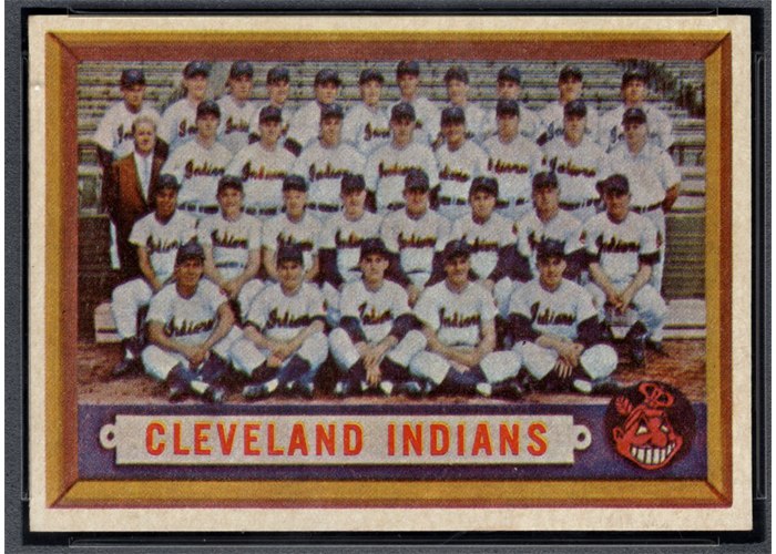 1957 Topps #275 Cleveland Indians, Cleveland Indians