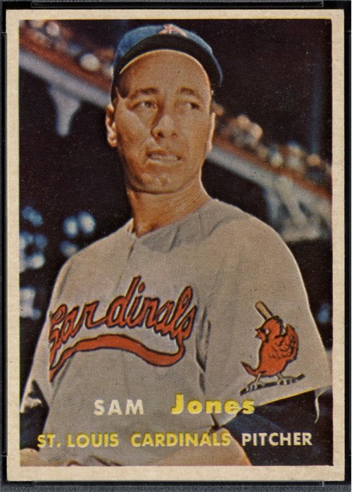 1957 Topps #287 Sam Jones, St. Louis Cardinals