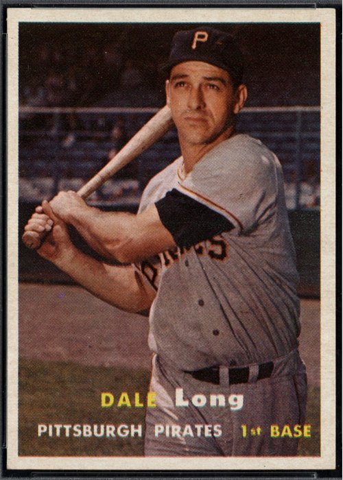 1957 Topps #3 Dale Long, Pittsburgh Pirates
