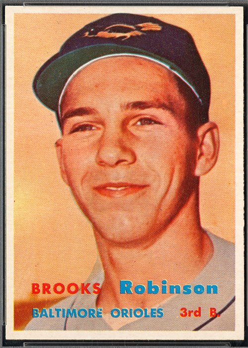 1957 Topps #328 Brooks Robinson, Baltimore Orioles
