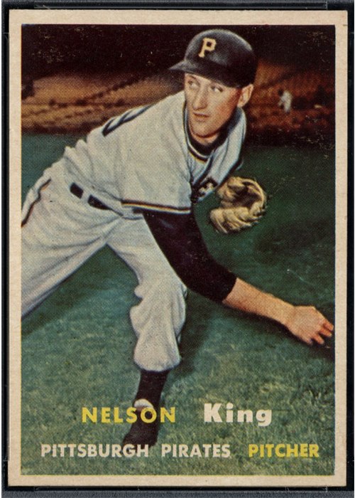 1957 Topps #349 Nellie King, Pittsburgh Pirates