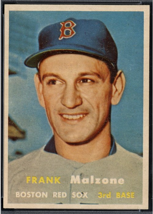 1957 Topps #355 Frank Malzone, Boston Red Sox