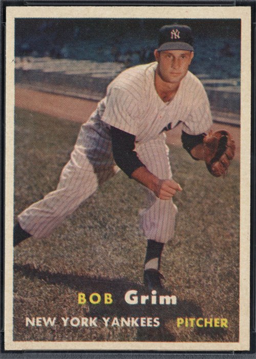 1957 Topps #36 Bob Grim, New York Yankees