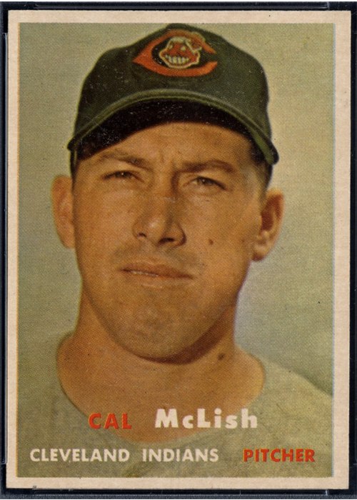 1957 Topps #364 Cal McLish, Cleveland Indians