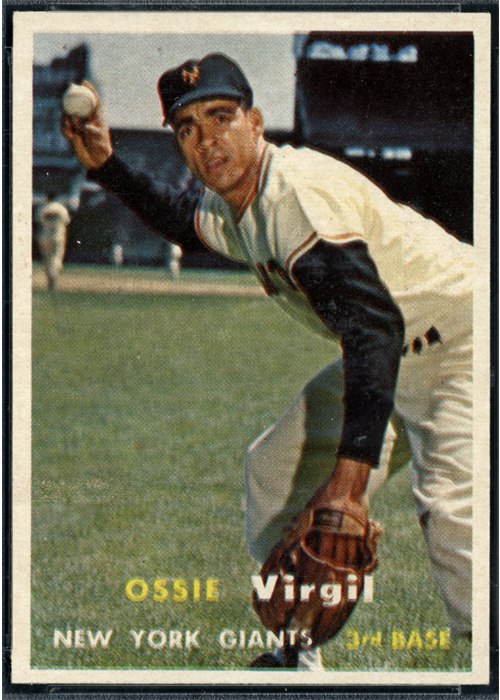 1957 Topps #365 Ozzie Virgil, New York Giants